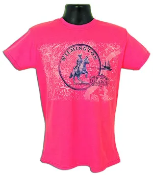 TSWD02C T-Shirt Wilmington Circle Rodney CORAL SILK