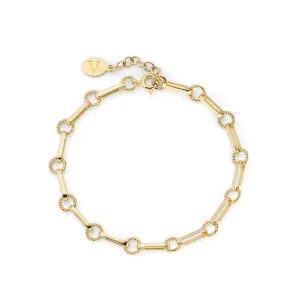 Twisted Link Vintage Chain Bracelet