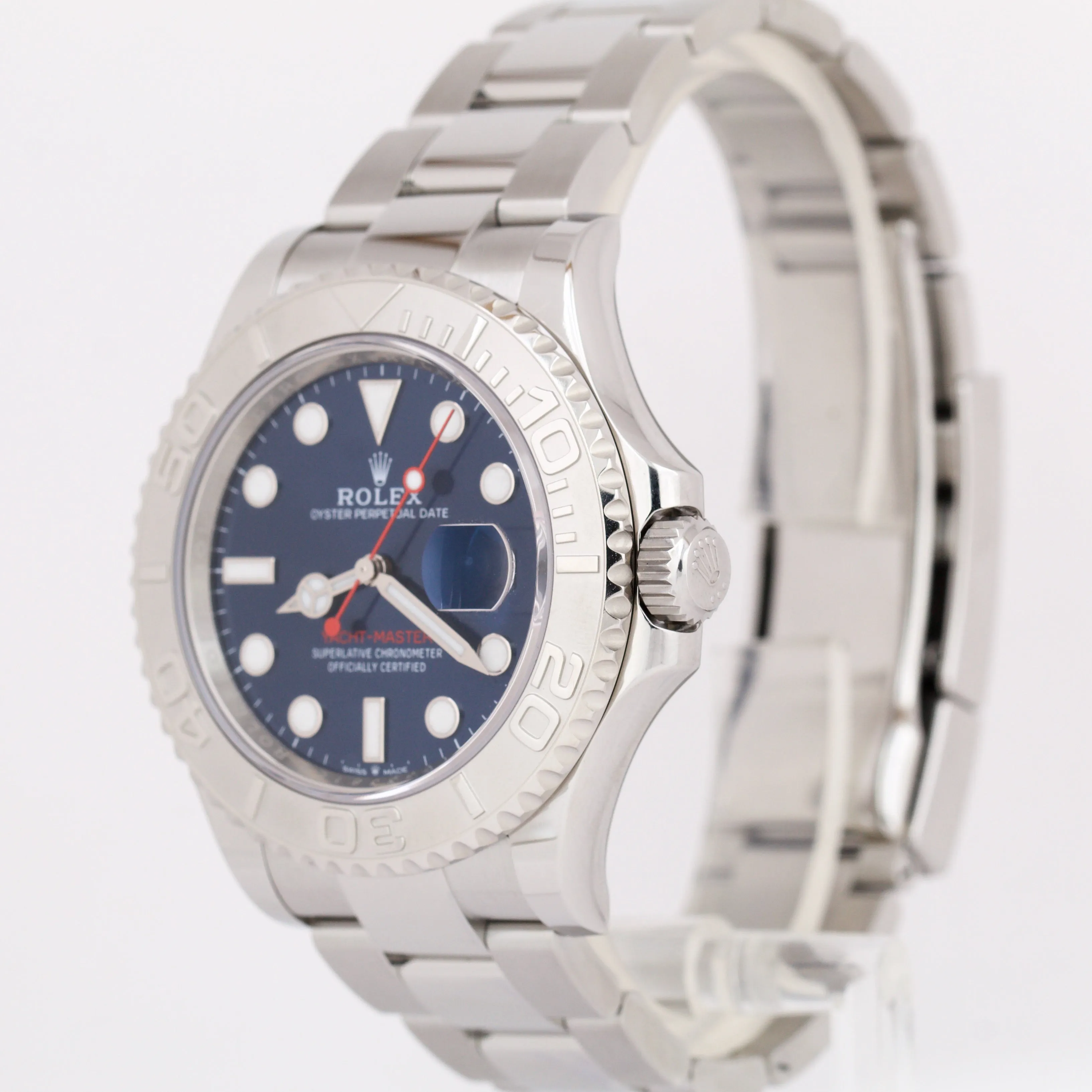 UNWORN APRIL 2024 PAPERS Rolex Yacht-Master 40mm BLUE Stainless Steel 126622 BOX