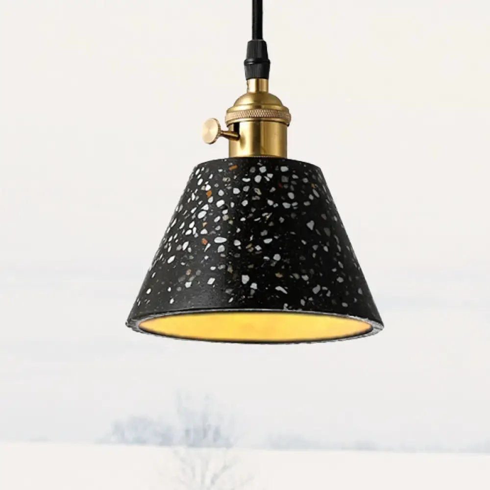 Vera - Nordic Style Black/Blue/Green Cone Concrete Pendant Lighting