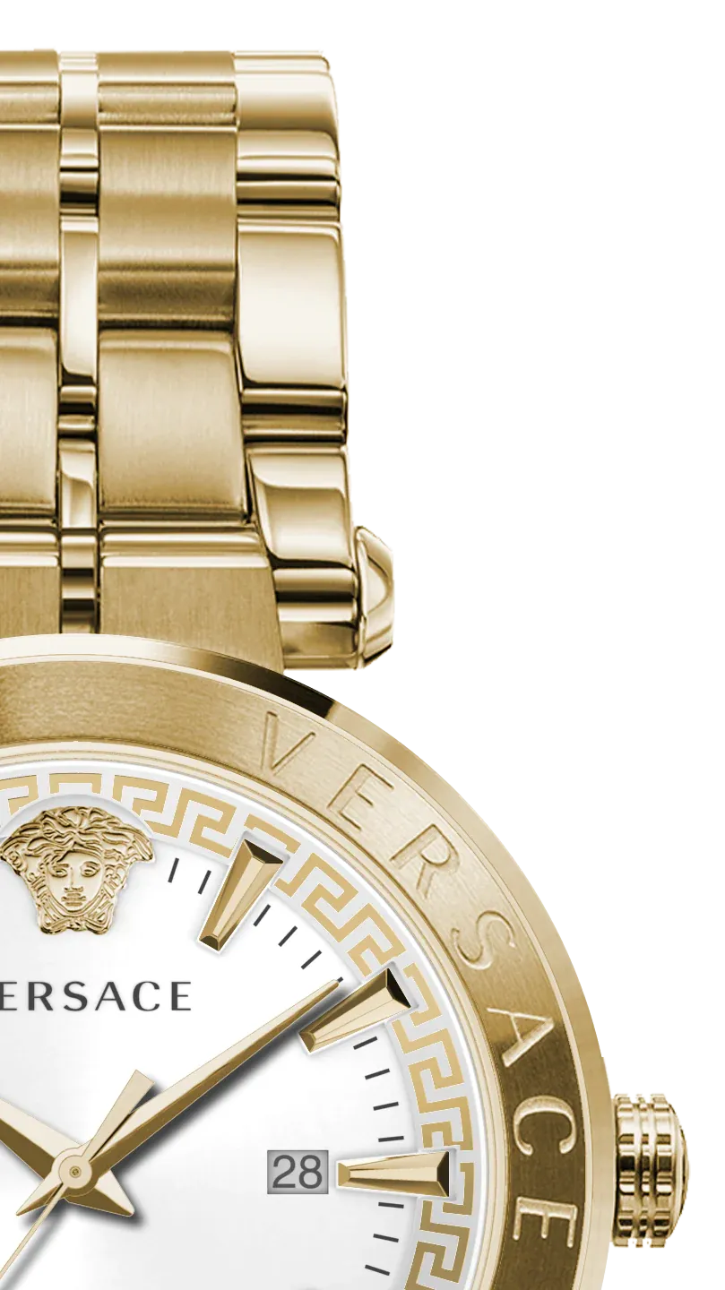 Versace Men's Watch Aion 44mm White Gold VE2F00521