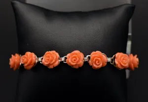 Vintage Rose Link Bracelet