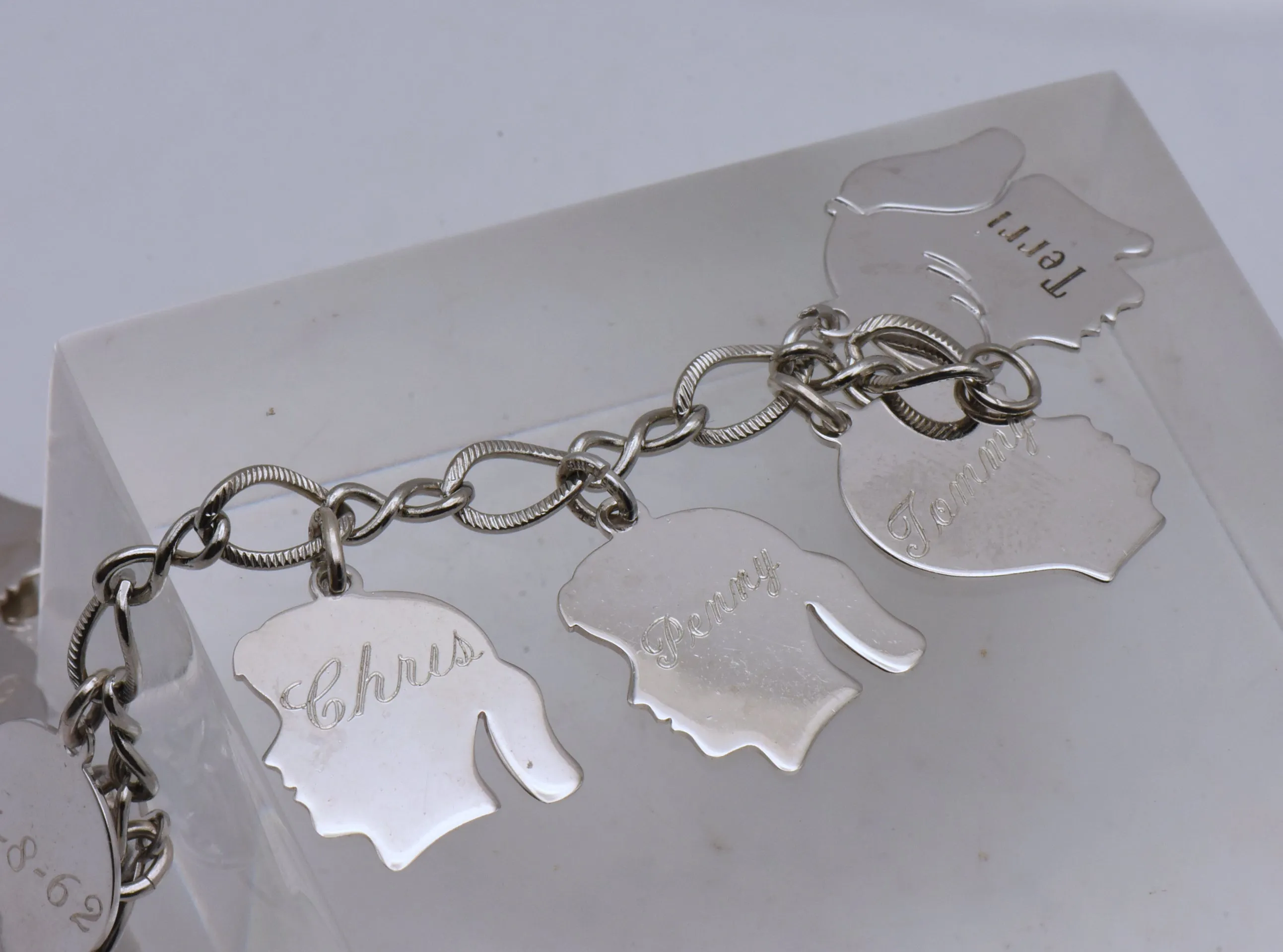 Vintage Sterling Silver Charm Bracelet