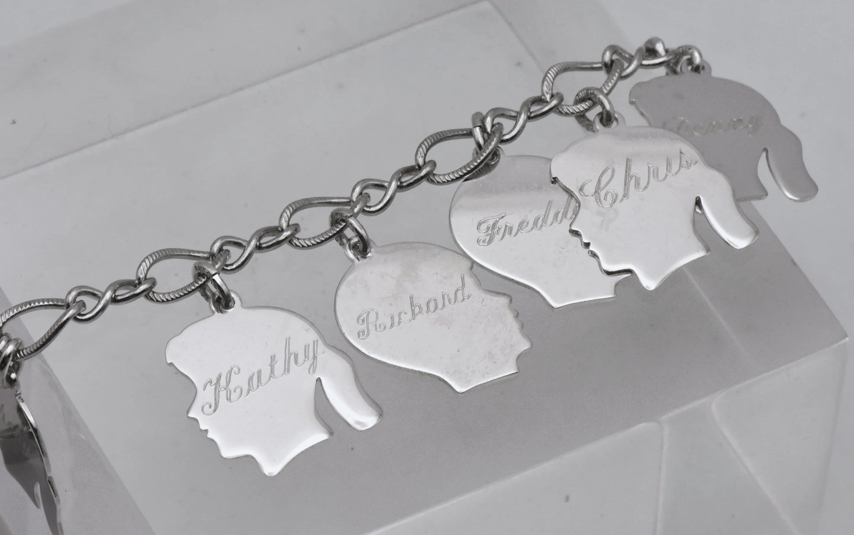 Vintage Sterling Silver Charm Bracelet