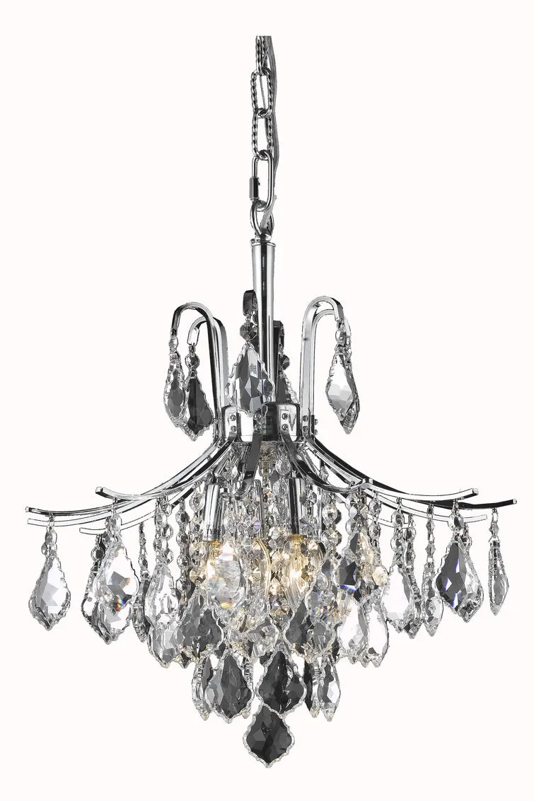 ZC121-LD8100D16C - Living District:  Amelia Collection Pendant D16in H20in Lt:6 Chrome Finish 